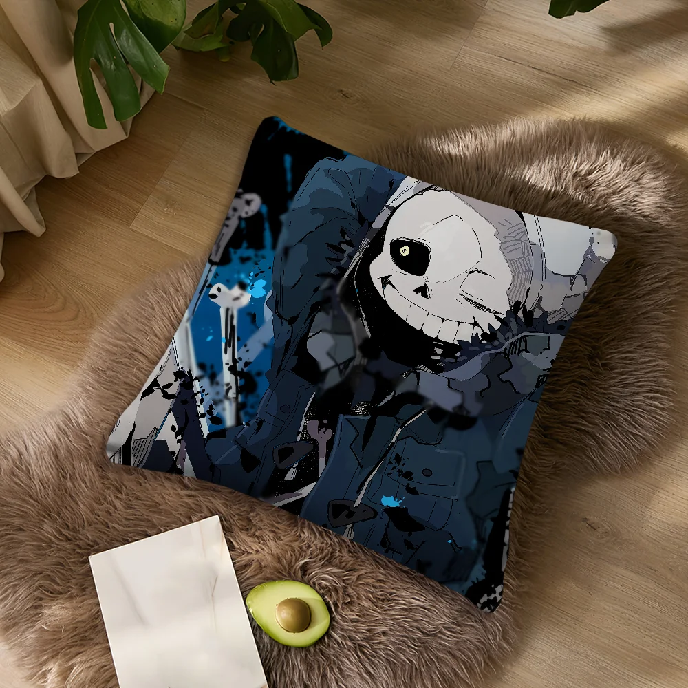 Stylish Undertale Sans Decorative Pillow Cover for Home and Living Spaces