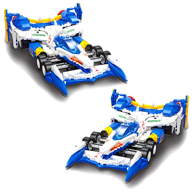 

Bricks Toys Formula Car AKF-11 Super Asurada Vehicle High-Tech Childhood Cartoon Nostalgia Building Blocks Model For Boys Gifts