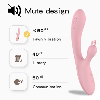 Rabbit Vibrator 10 Speed G Spot Dildo Vibrator Silicone Waterproof Clitoris Stimulator Vagina Massager Sex Toys for Women 4