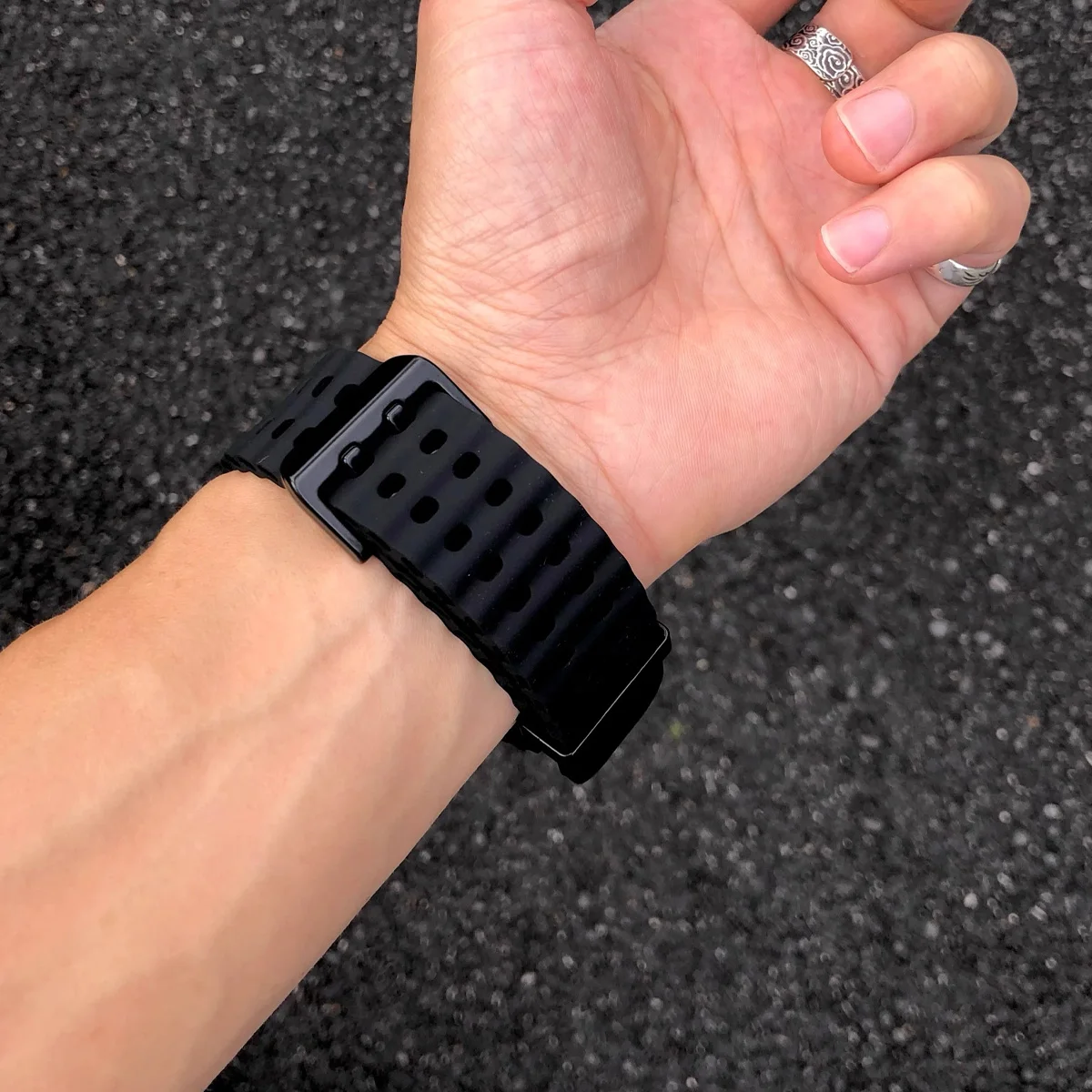 Breathable Silicone Marine Strap - Colorful Sport Watchband Bracelet