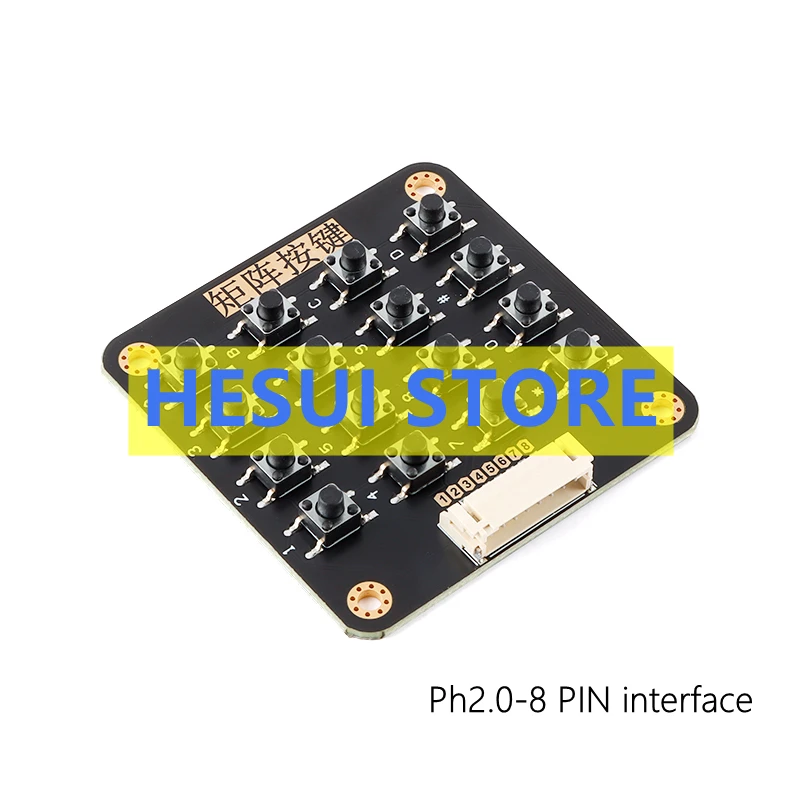 Modulo Chiave A Matrice 4 X4 Originale Interruttore A Chiave Tattile Modulo Tastiera A 16 Tasti Porta Ph2.0-8Pin