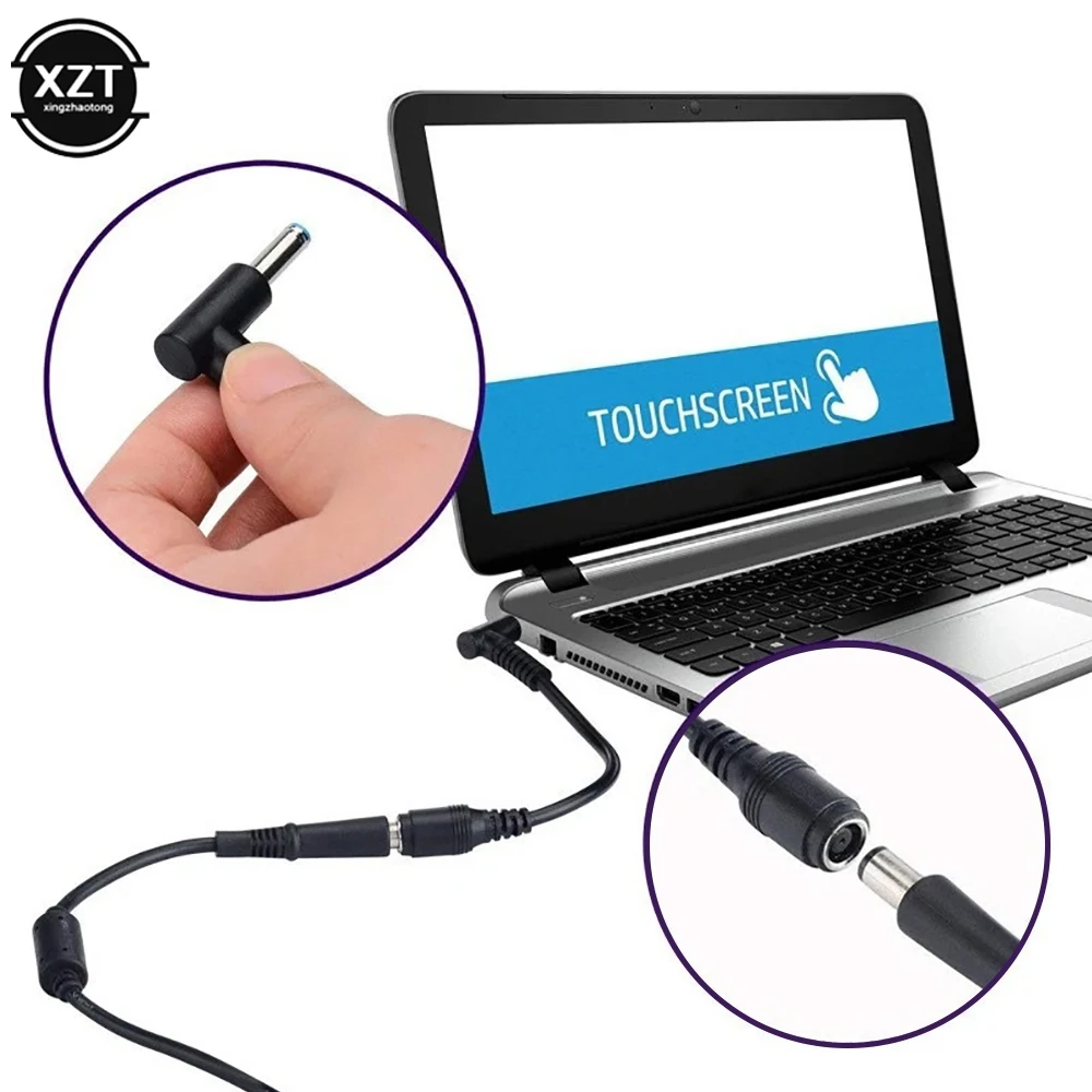 

1 шт. от 7,4 мм до 4,5 мм зарядное устройство постоянного тока преобразователь отличная замена адаптер постоянного тока Соединительный кабель для ноутбука HP