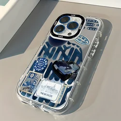 Fashion Blue Sports Car Mirror Design Phone Case Cover - iPhone SE (2020) (JTBKSC23 - TM - T0798)