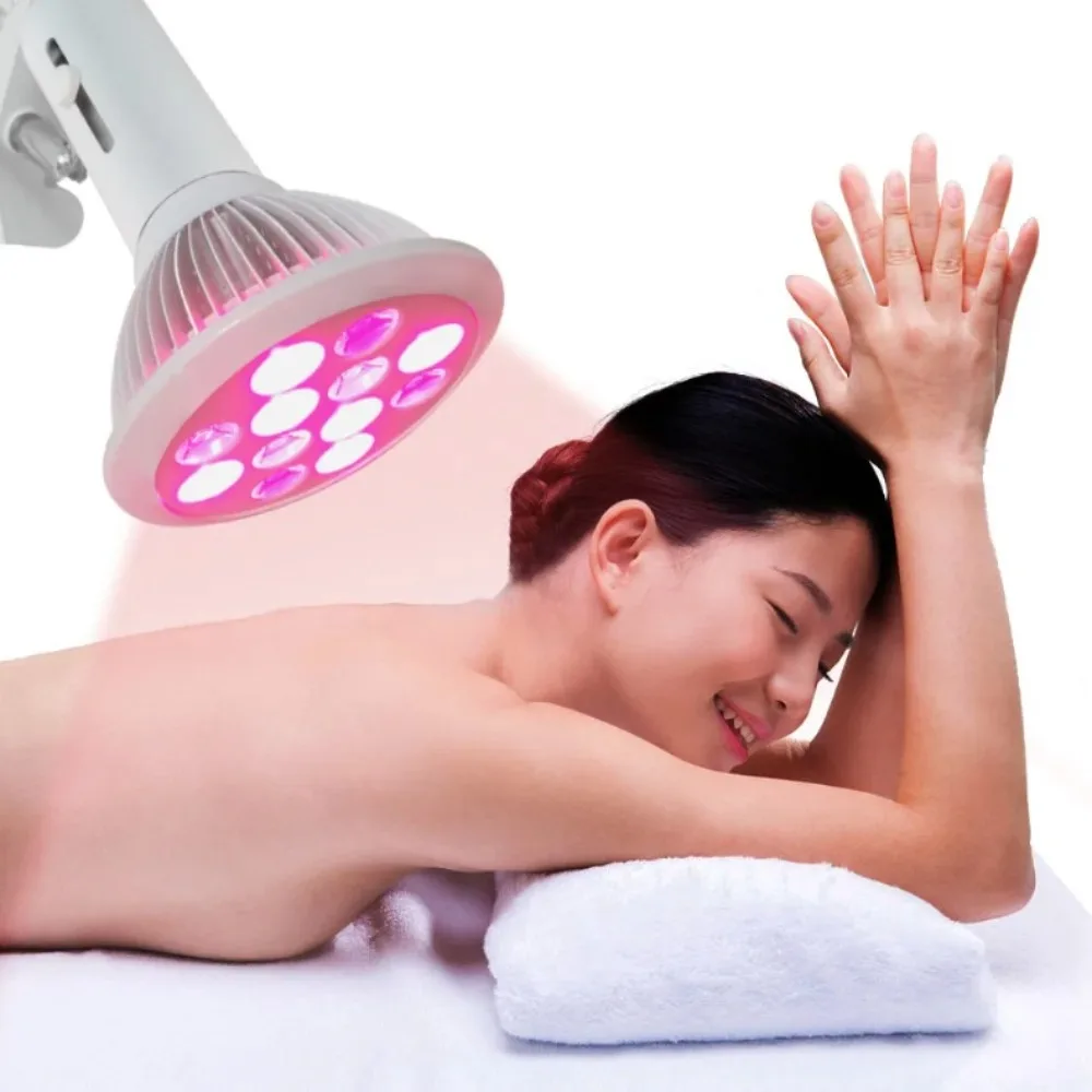 LED Red Infared Light Therapy Lamp for Body, 36w Red Light Therapy Lamp Improve Muscles and Skin,Red 660nm Infrared 850nm E27