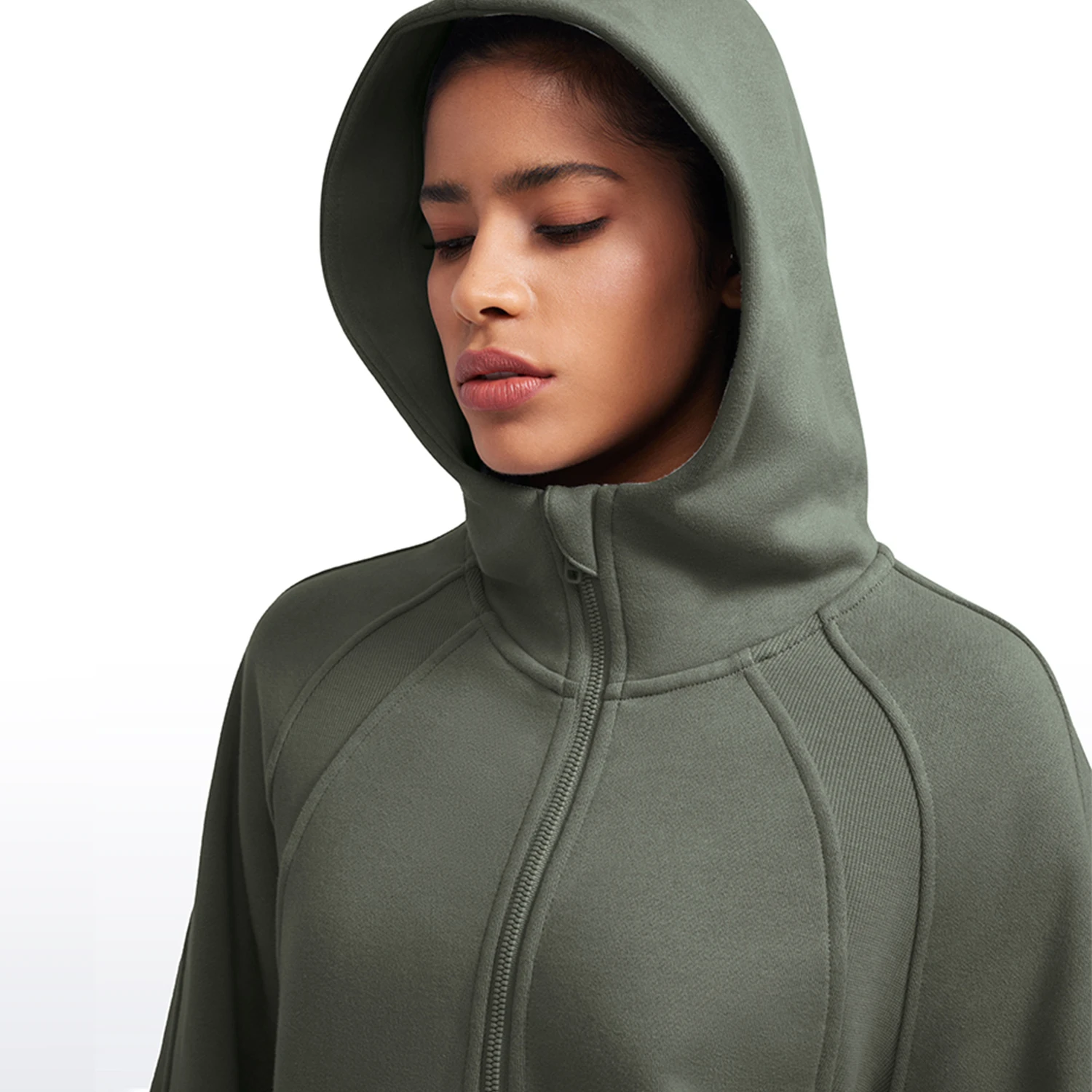 Women Workout Jackets Winter Sweatshirt Men Women Hoodies CRZ YOGA Womens Fleece Lined Half Zip Hoodies Pullover Oversized Long Sleeve Casual Workout Sweatshirts with Thumb Holes