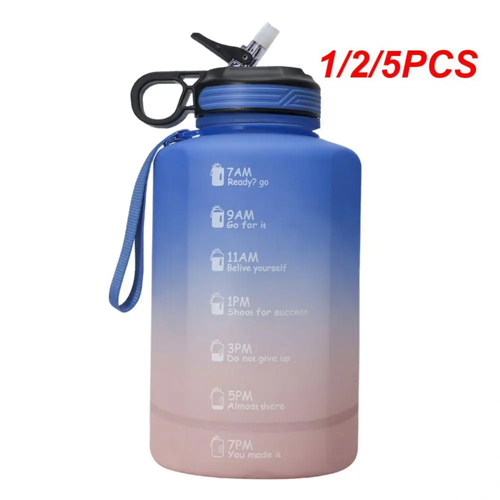 

1/2/5PCS Sport Bottle Convenient 100 Leakproof Food Grade Material Large Capacity Bpa Free Sports Water Bottles