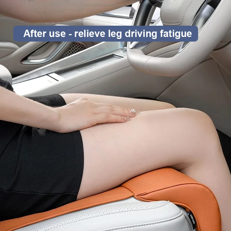 Car Seat Leg Support Extension Cushion Universal Auto Seat Extender Leg Cushion Breathable Non-slip Seat Padding Mat Cover