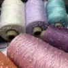 Multi-color 350g 70%Cotton Lace Soft Crochet Hand Beaded Yarn Hand-Knitted Yarn  For Knitting Sweaters Hats Scarves 1