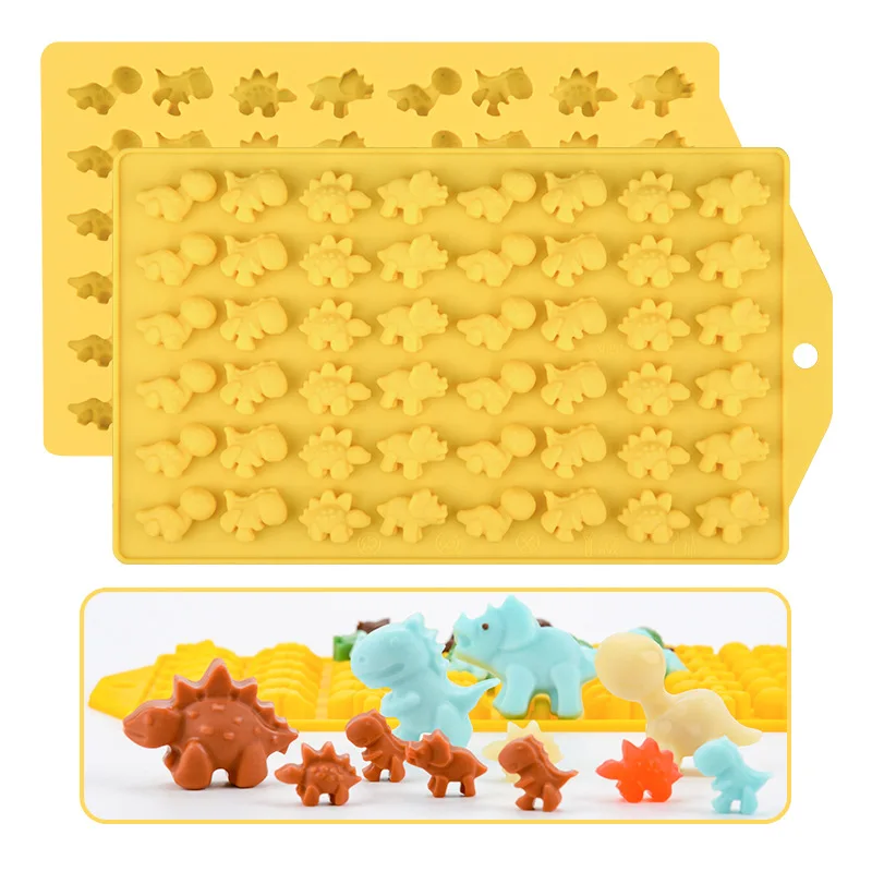 

Silicone Baking Mold with Dropper, Sugar Turning Mold, Dinosaur, Bear, Heart, Mini Donuts, Chocolate, Mousse, DIY Cake Mold