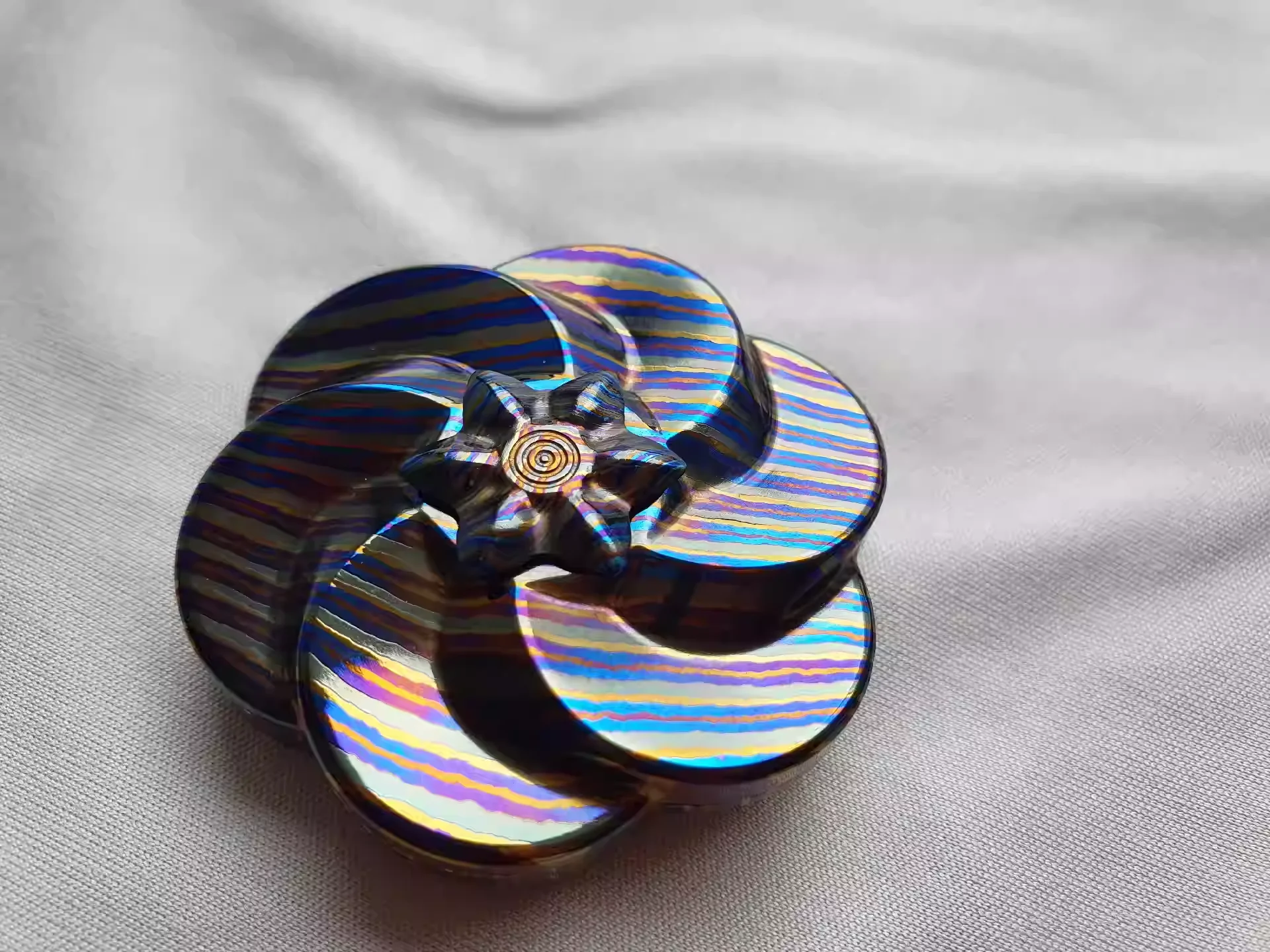 Finger Play House Cookie Pop Coin Fingertip Top PPB Black Mirror EDC