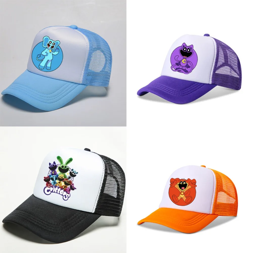 Gorras de béisbol de Smilings Critters para niños y adultos, sombreros de algodón con visera, figuras de Anime, Catnap, accesorios de moda, regalos de verano