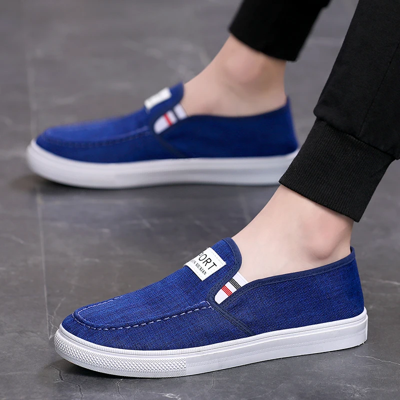 Men's Shoes 2025 Summer New Breathable Deodorant Trendy All-Match Casual Canvas Shoes Men's Sports Soft Bottom Trendy Shoes 2