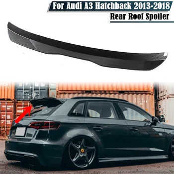 Auto Posteriore Tetto Spoiler Ala Per Audi A3 Hatchback 2013 2014 2015 2016 2017 2018 Nero/Aspetto Carbonio Ala Posteriore Decorazione
