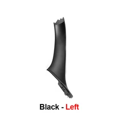 Beige and Black Interior Car Door Pull Trim Cover Handles (Left Side - Black)