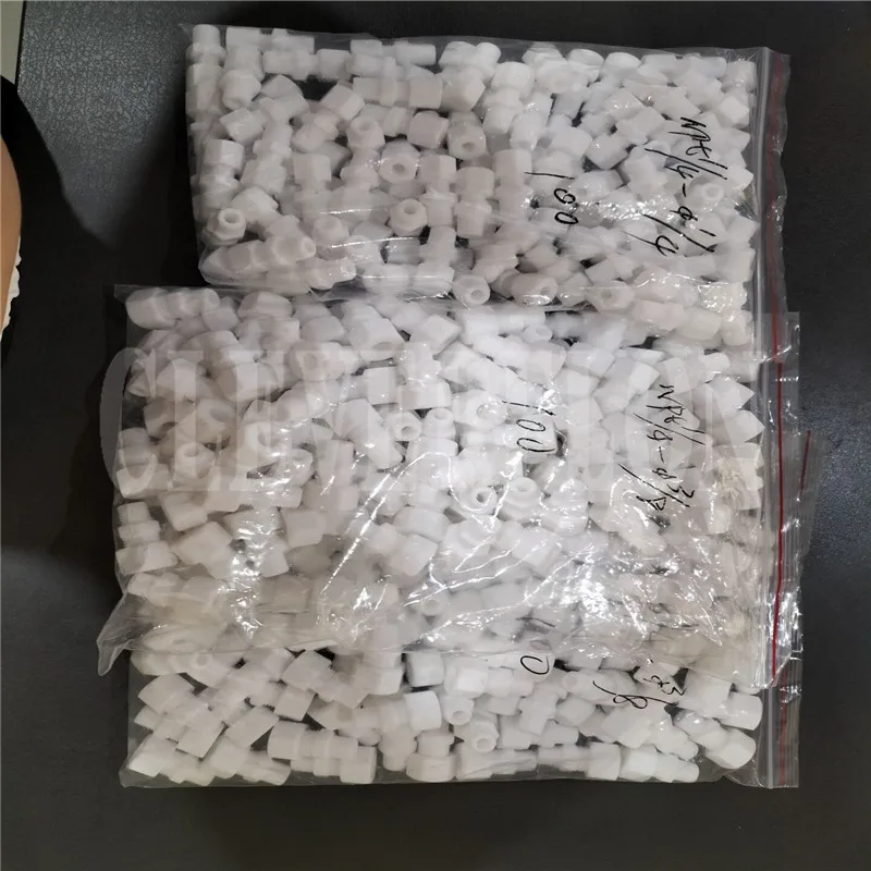 부식 방지 직선 수나사 NPT PTFE 커넥터