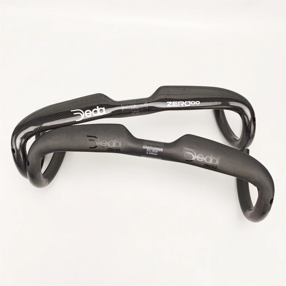 Carbon Fiber Aerodynamic Bicycle Handlebars - Lightweight & Reinforced Design with Internal Routing