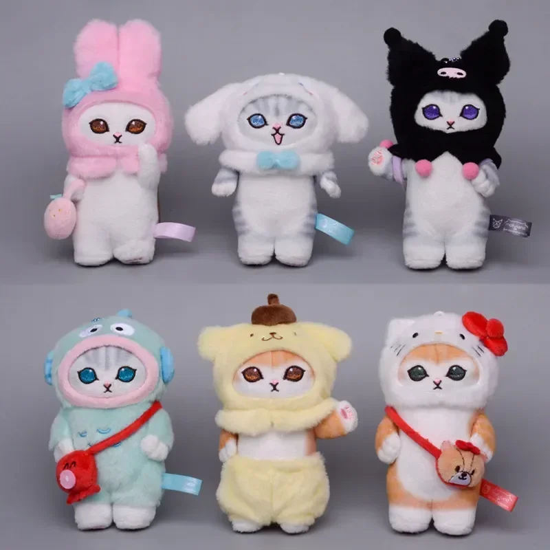 

Kawali Kuromi Hello Kitty My Melody Cinnamoroll Pillow Cat Plush Toys Plushie Keychain Stuffed Doll For Kids Gift