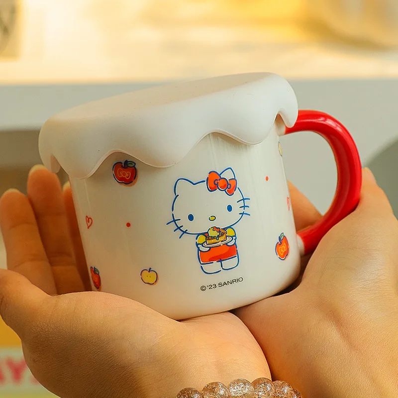 

Sanrio Water Cup Hellokitty Mug Kuromi Kawaii Anime Ceramic Cup My Melody Cartoon Breakfast Cup Tea Cup Birthday Gift Prize