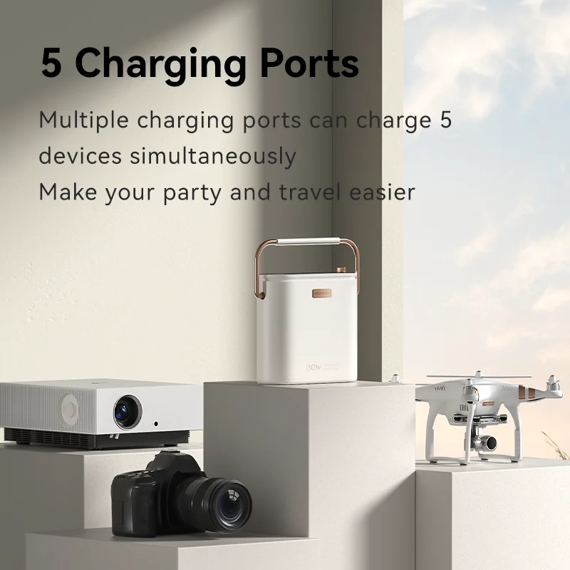 MOVESPEED 80000mAh S80 Power Bank 130W Max Fast Charging Portable Outdoor External Battery for Phones iPad Laptop Drone Cameras