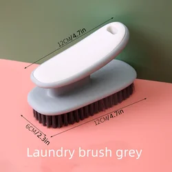 Ultimate Laundry Care Brush - Gentle, Multifunctional Long - Handled Cleaning Tool with Soft Bristles (Gray)