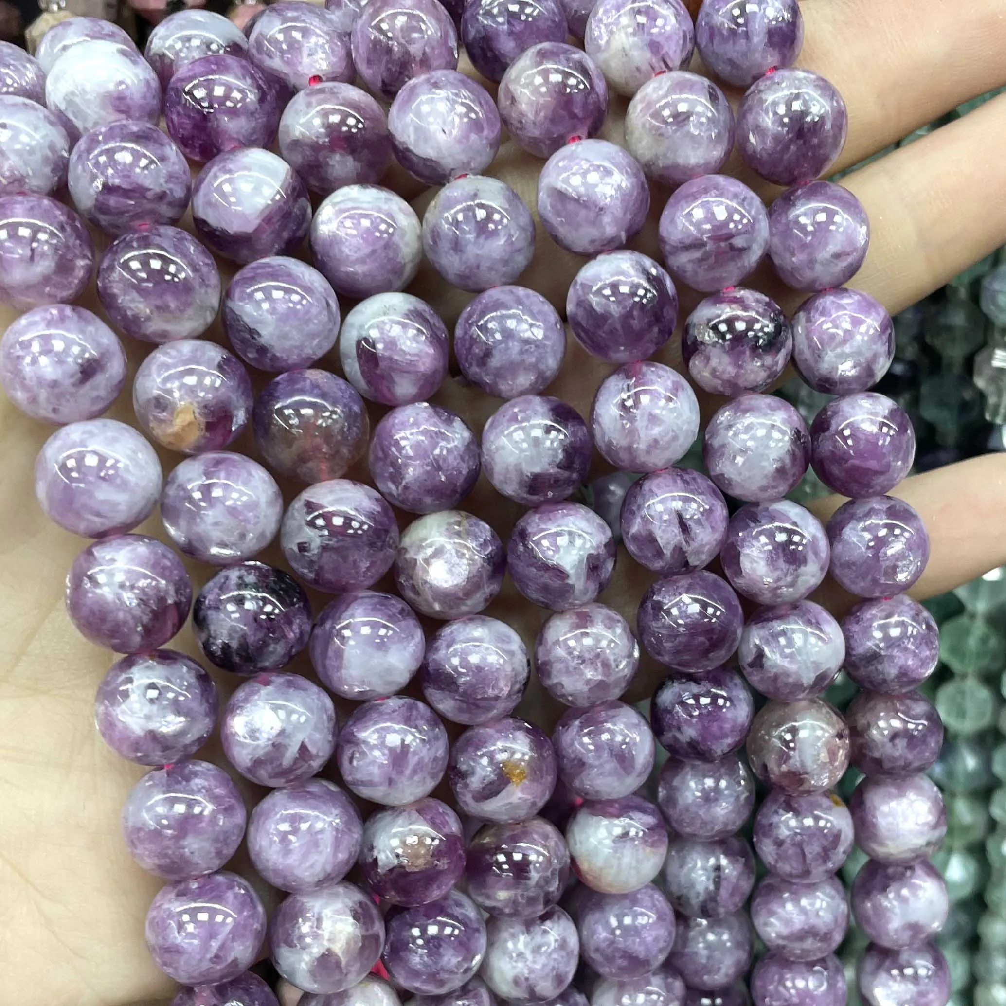 Perle In Pietra Naturale Sugilite Viola - Rovelli Rotondi Da 6/8/10 Mm - 1 Filo Da 15 Pollici Per Gioielli Fai Da Te