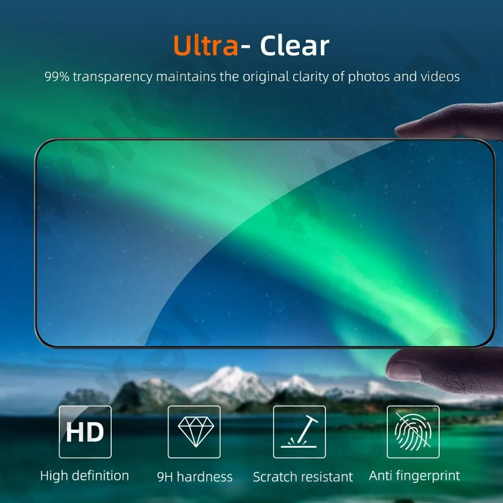 Two-Pack Easy-Install HD Tempered Glass Screen Protector