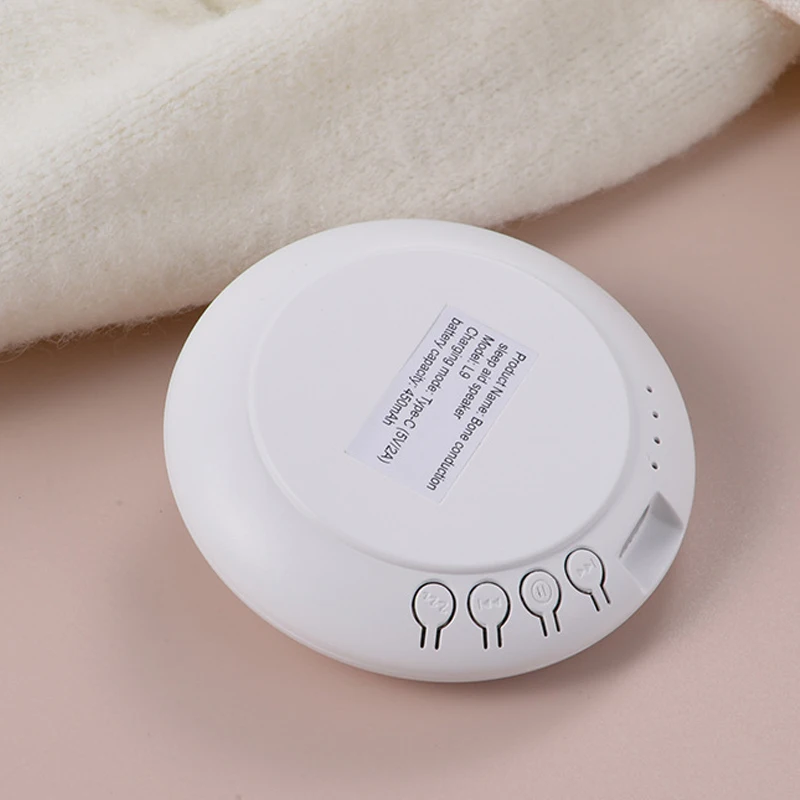 Mini Bone Conduction Bluetooth 5.3 Speaker Ultra-thin Sleep Aid Soundbar Wireless MP3 Music Player Timed Shutdown Long Endurance