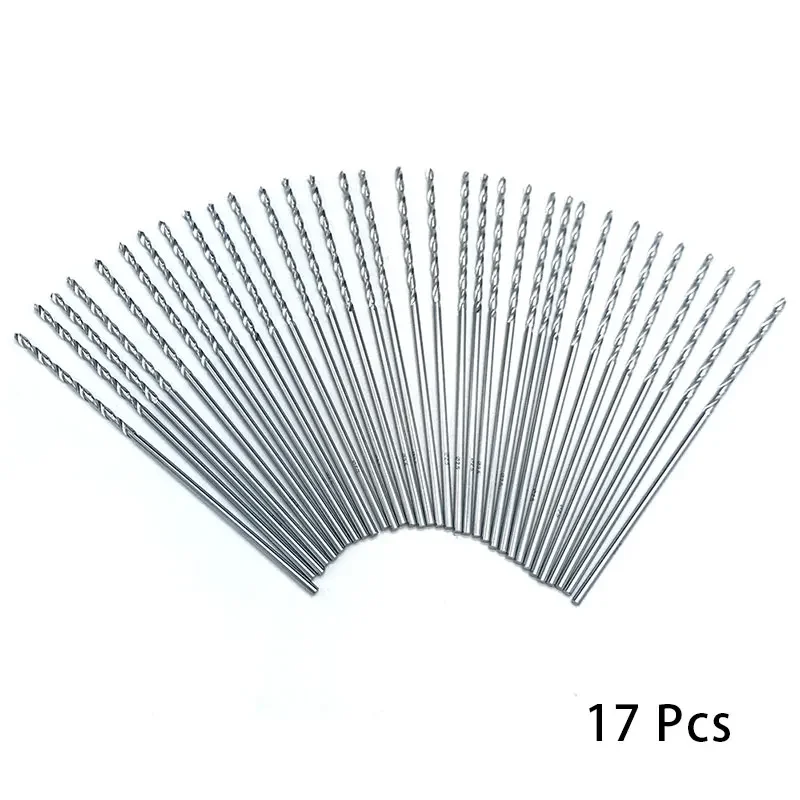 Veterinary surgical instruments orthopedic instruments stainless steel drill bits 17pcs/set Orthopedics Surgery Tool Stainless Steel Drill Bits 0.8mm-4.8mm Autoclavable Drill Bits Medical Pet Tools 115mm Long