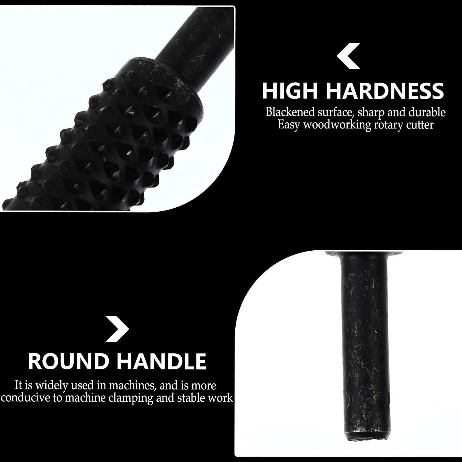 5개 목공용 로터리 버 비트 1/4(6mm) 샹크 전동 공구 액세서리 (목공용)