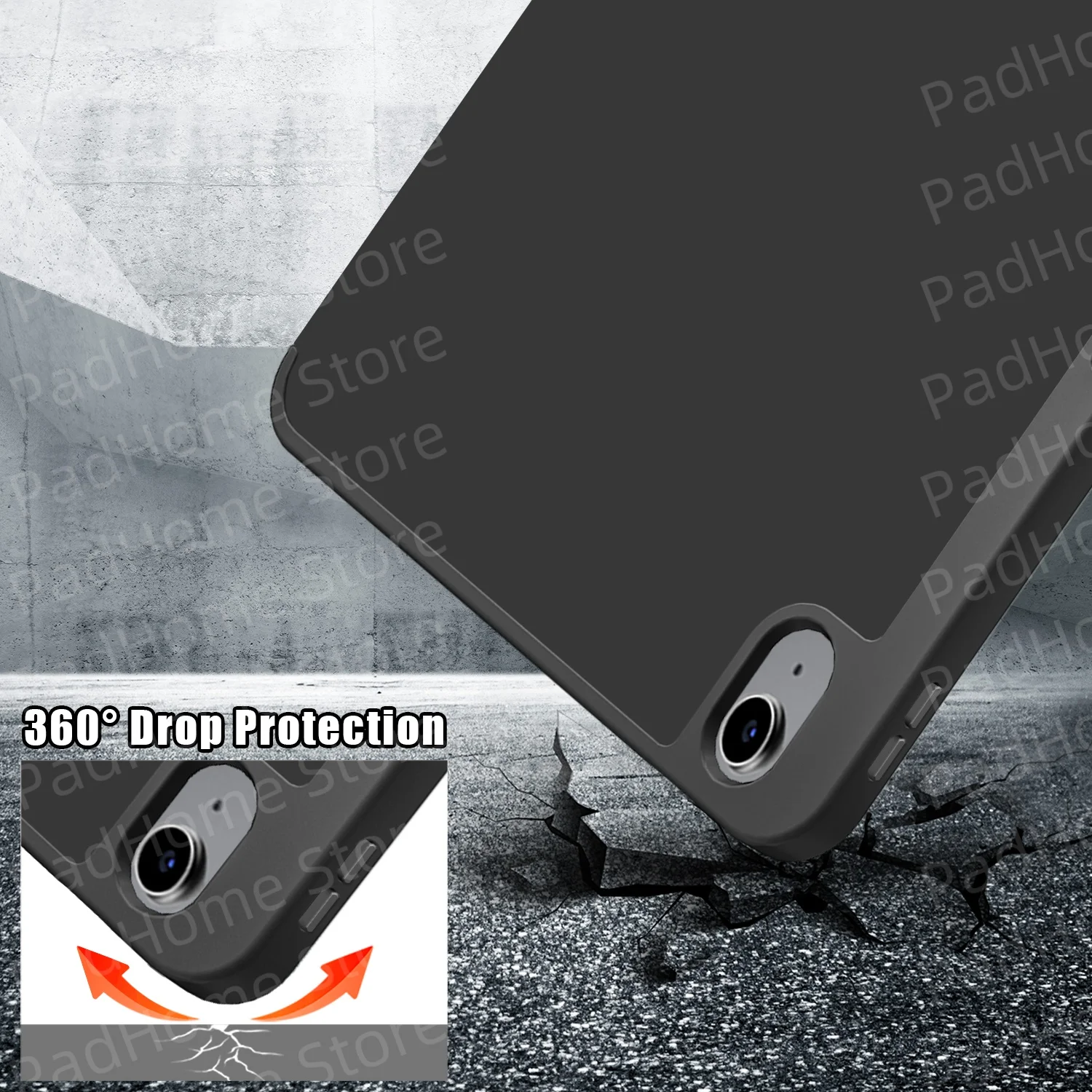 Magnetic Deformation Stand Tablet Case with Pencil Holder, iPad 10.9in 2022