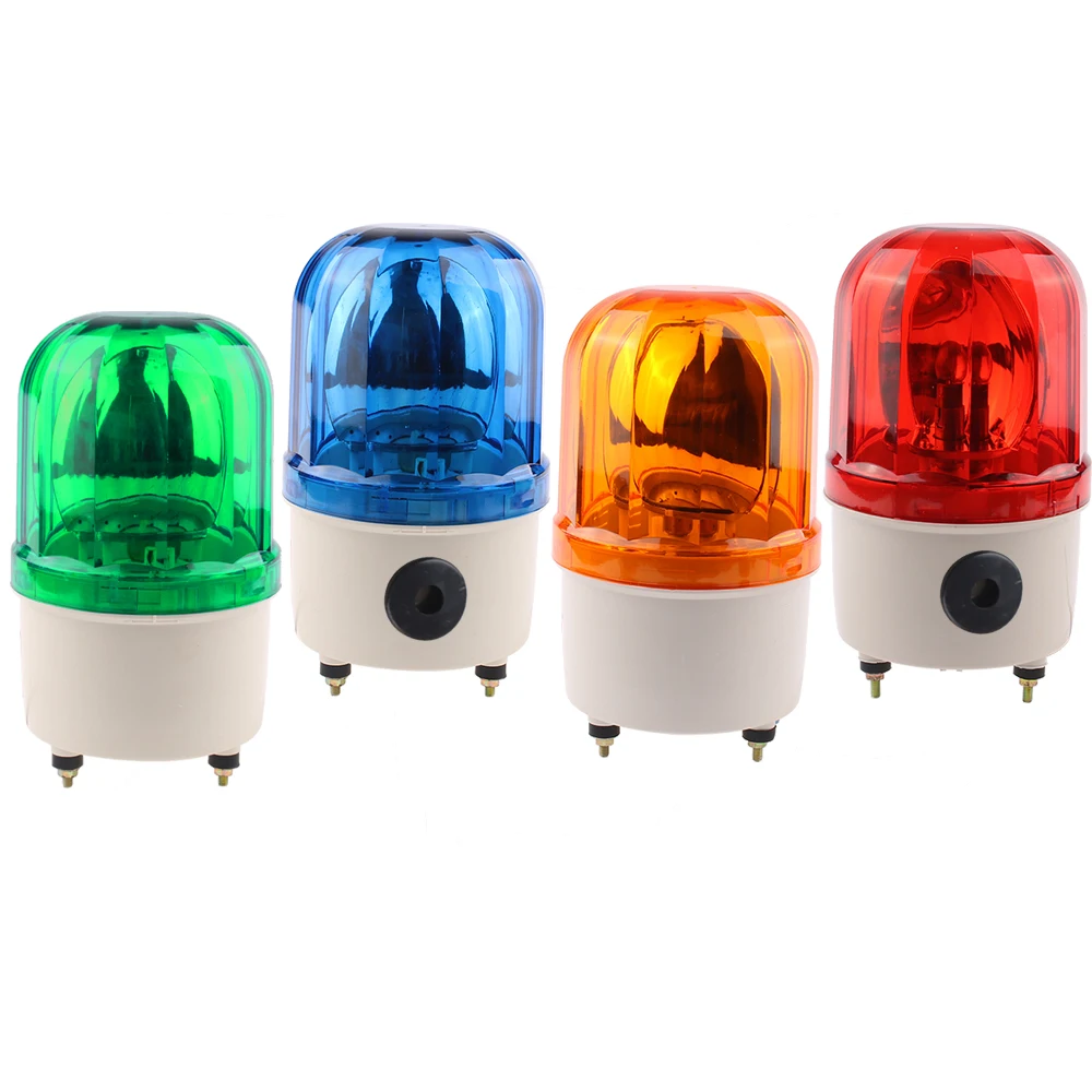 Description Picture 3 of itemRotating Beacon Warning Buzzer/NO Sound Strobe Alarm Lamp LTE-1101J DC12V24V AC220V Yellow Blue Red Green Signal Indicator Light