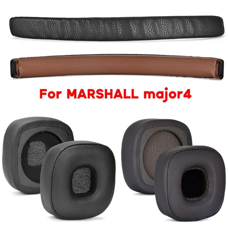 

Replacement Memory Sponge Ear Pads Headband Cushion Muffs for Marshall Major 4 /Major IV Headphone Earpads Sleeves Head beam