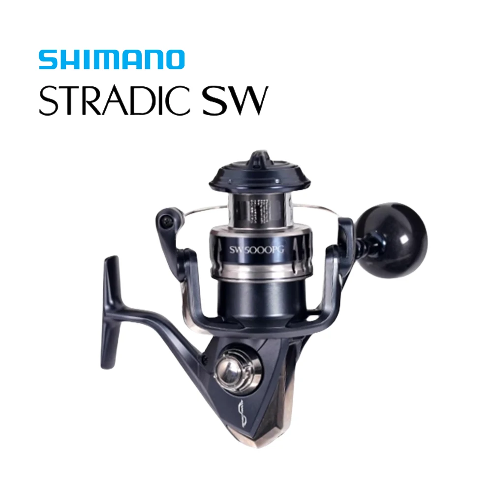 시마노 2020 오리지널 스트라딕 SW 스피닝 낚시 릴, 4.6:6.2:1 MaxDrag 11-13Kg, 6 + 1BB 하가네 바디, 기어 인피니티 드라이브 AR-C 스풀