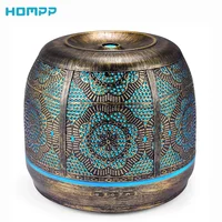 500ml Aroma Diffuser Bronze Metal Aromatherapy Diffuser for Essential Oil 7 Color Fragrance Lamp Humidifier for Baby Office Home 1