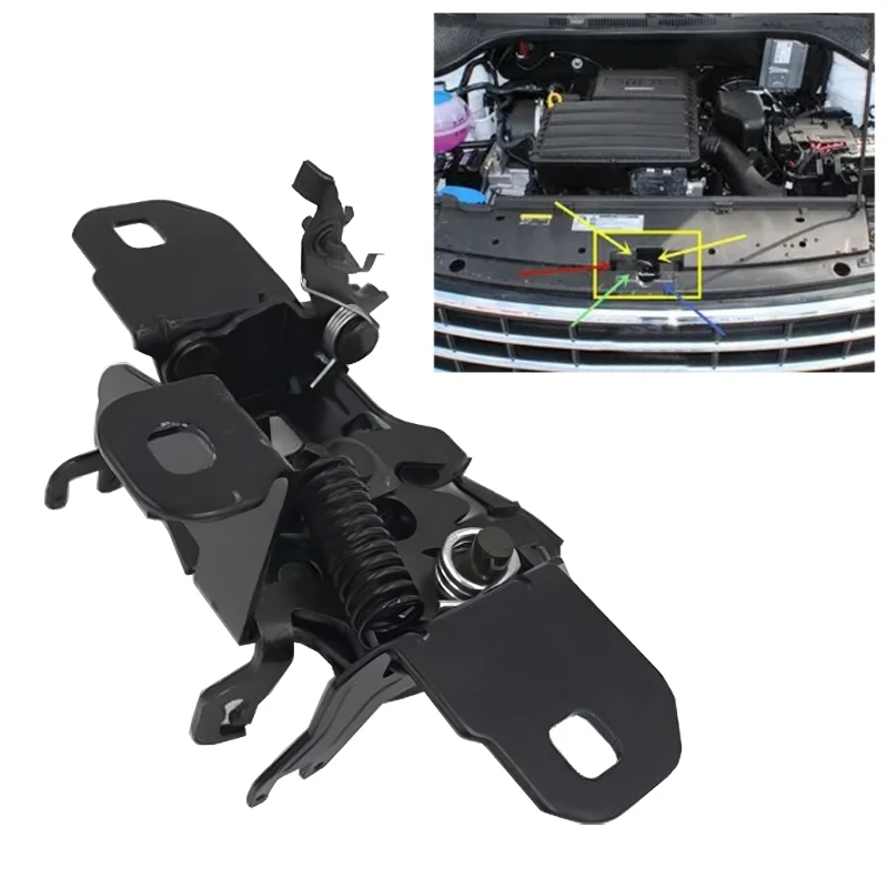 

Hood Assembly Compatible for Golf MK4 Hood Lock Replace Part Number 1J0823509E