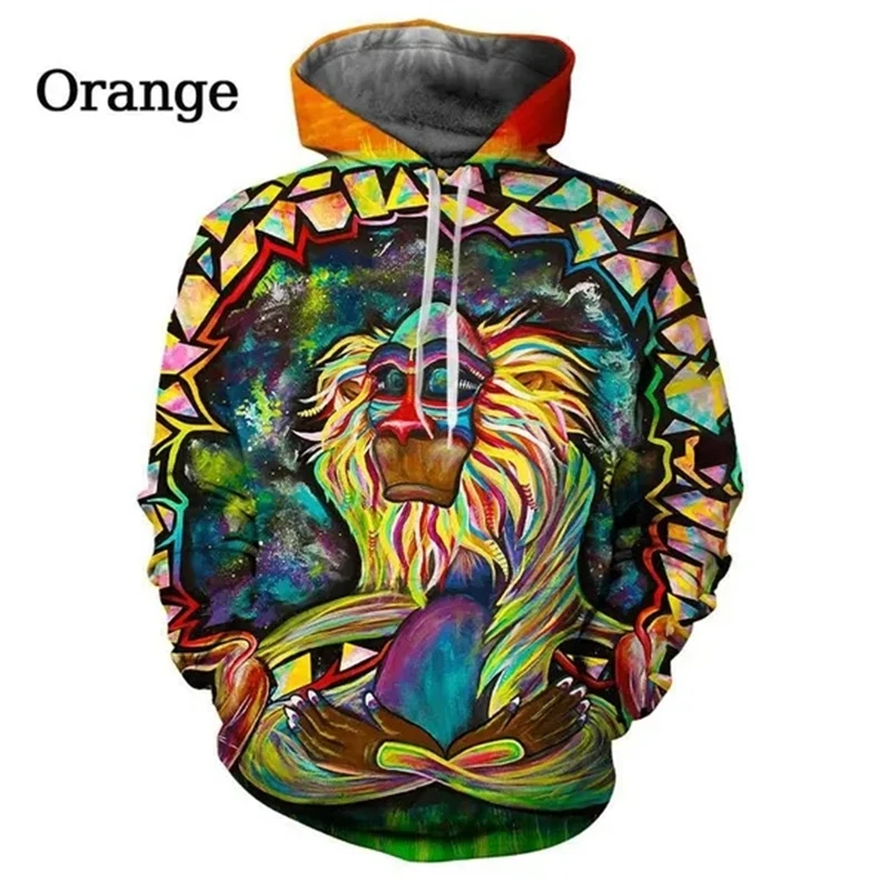 

Men's Fashion Color Graffiti 3d Print Casual Men's Ladies Couple Hoodie Tops Long Sleeves Hooded Pockets Sweatshirts Pullovers