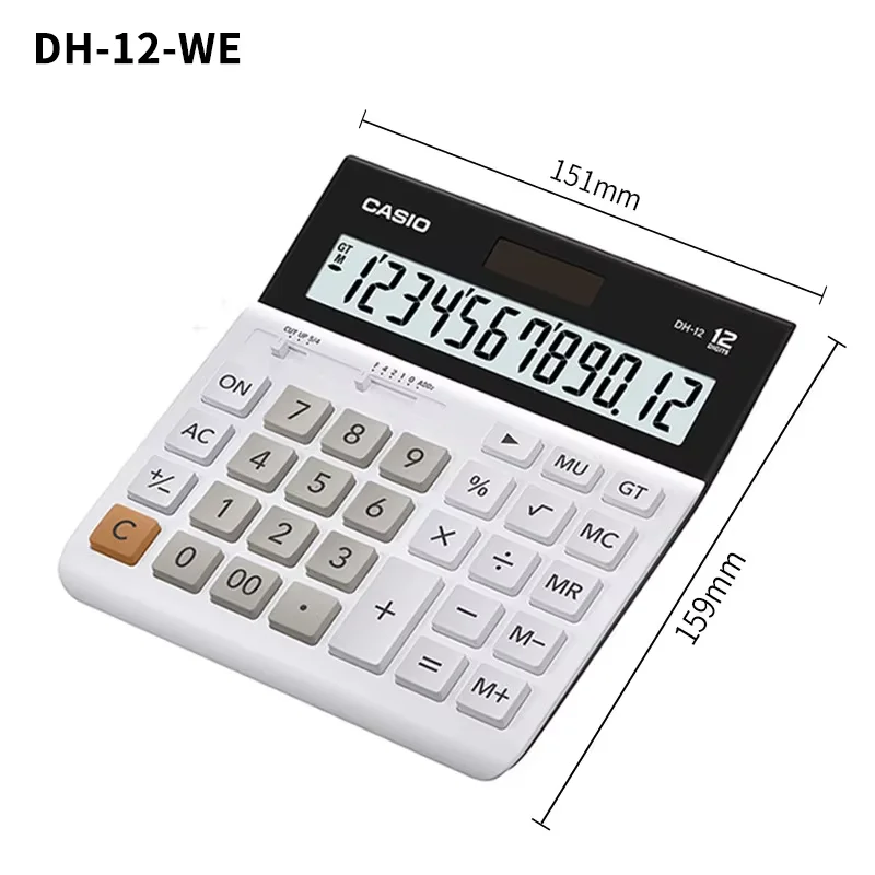 Casio Dual Power 12-Digit Desktop Calculator