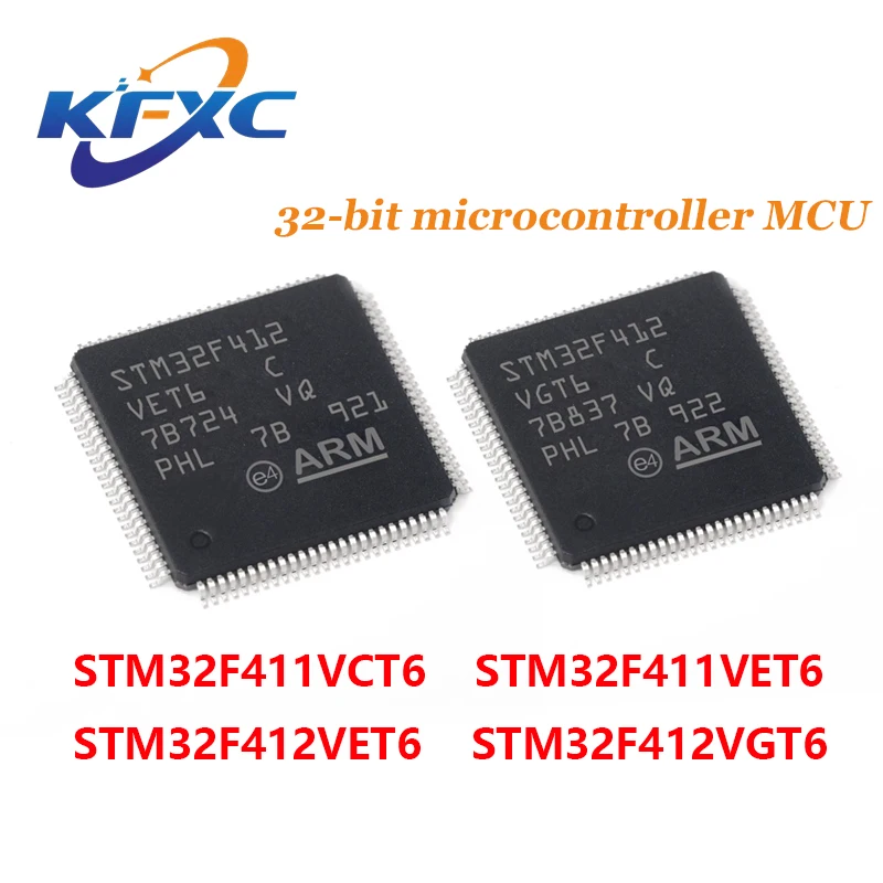 

STM32F411VCT6 STM32F411VET6 STM32F412VET6 STM32F412VGT6 STM32F411VC STM32F411VE STM32F412VE STM32F412VG STM IC MCU Chip LQFP100