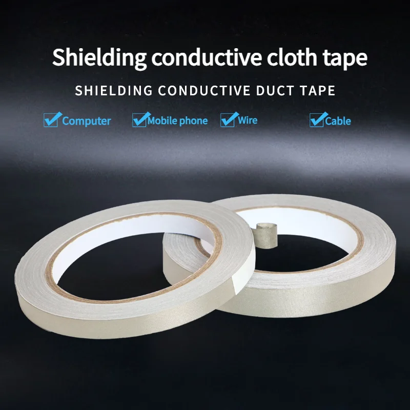 Double Conductive Faraday Fabric Tape for LCD Repair and EMI Shielding