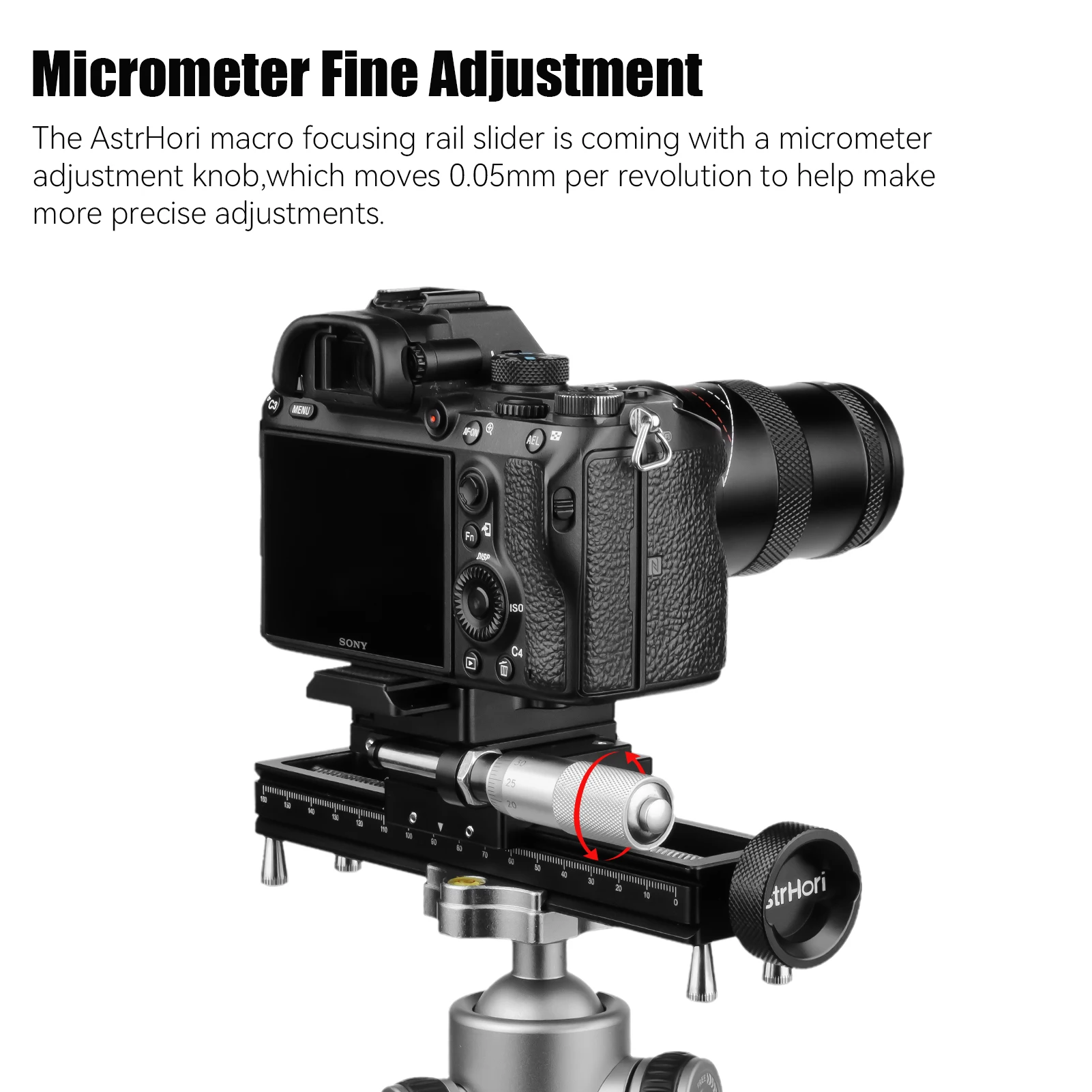 Camera Track Slider AstrHori 170mm Cameras Macro Focusing Rail Slider Track Dolly Quick Release for Macro Photography