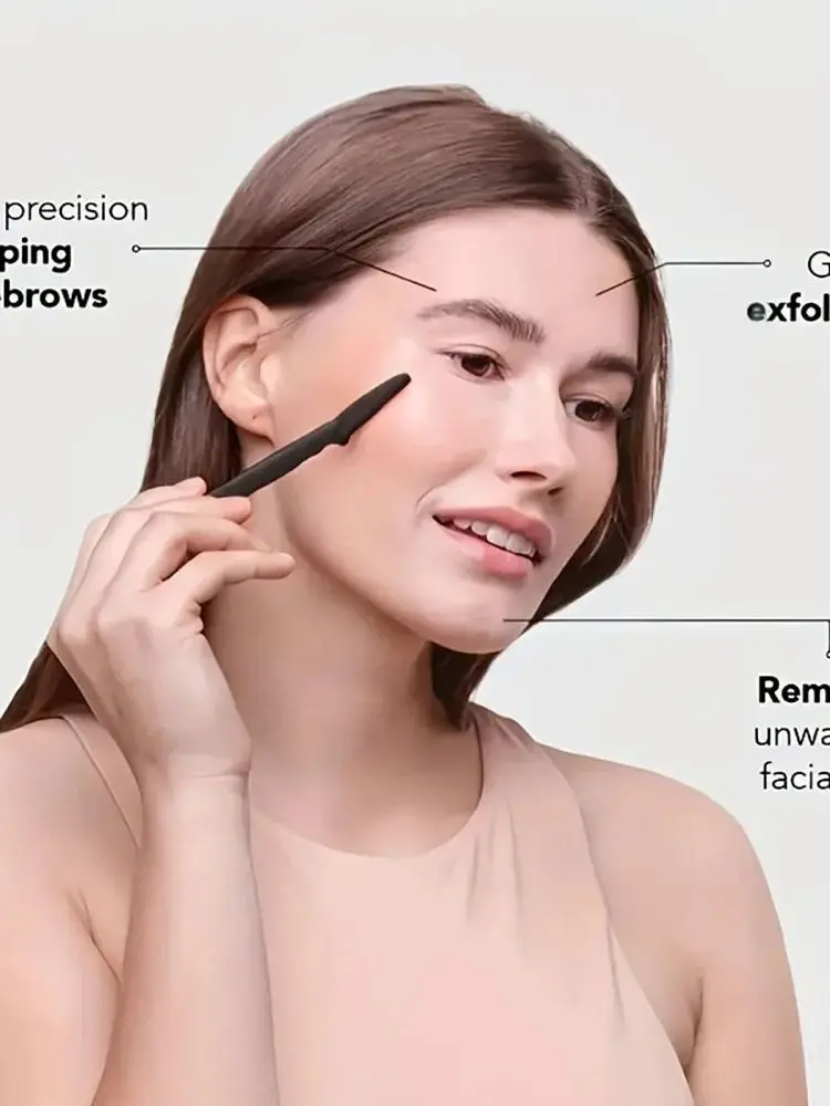 3/5Pcs Precision Eyebrow Razor & Dermaplaning Set for Men and Women - Easy, Gentle Shaping & Exfoliating 5