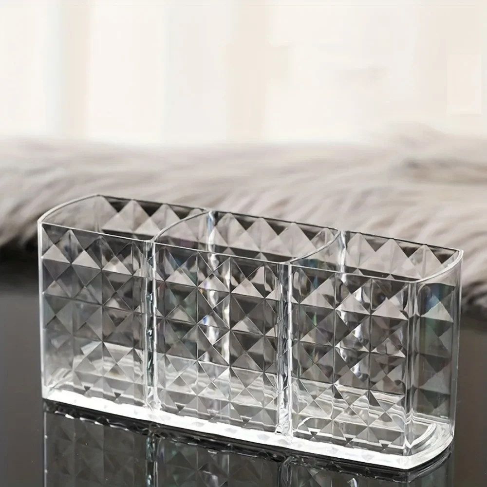 1PC Clear Acrylic Makeup Brush Holder Desk Cosmetic Organiser Lipstick Storage Lipstick Storage Holder rangement maquillage 2