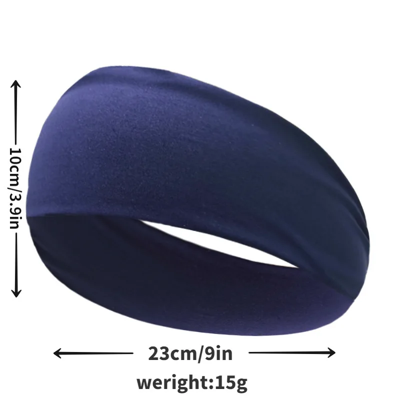 Women's Headbands Yoga Elastic Hair Bands Workout Running Non Slip Sweat Hair Wrap for Sports Entertainment Sweat Absorbing