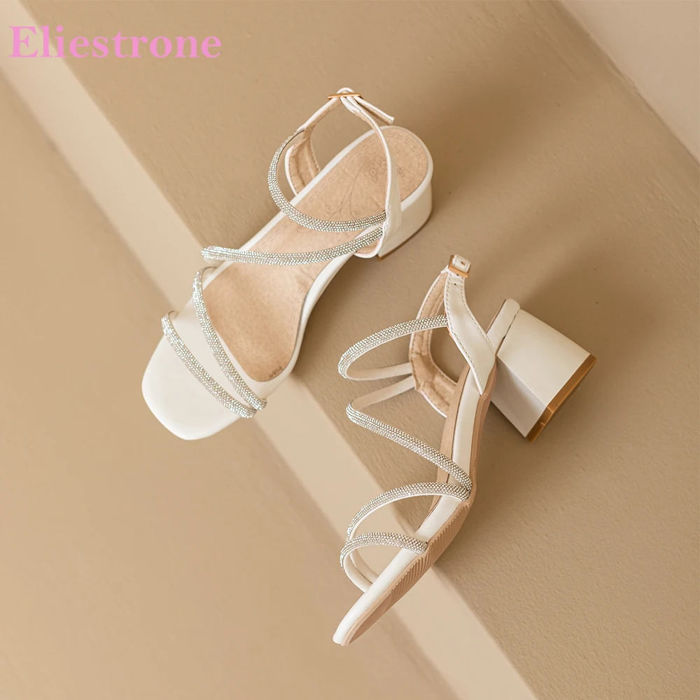 Summer Mature White Black Women Slingback Sandals Fashion High Heels Lady Shoes Plus Small Big Size 33 43 49 52