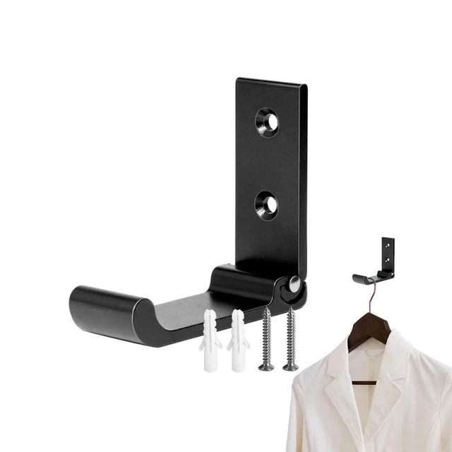 Folding Coat Hooks Wall Mount Aluminum Alloy Heavy Duty No Punching Door  Cloth Hanger Home Storage Hooks For Bedroom Entryway - AliExpress