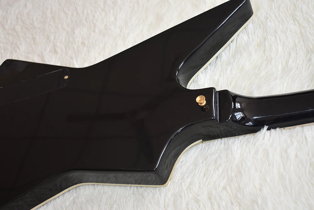 6-string electric guitar single-wrapped body with tiger pattern color matching neck can be customized Electric Guitar Electric Guitar Kit