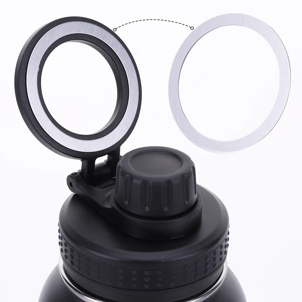2Pcs Magnetic Metal Ring Universal Phone Holder Wireless Charger Sheet Mobile Phone Car Holder For Smartphone Water Bottle