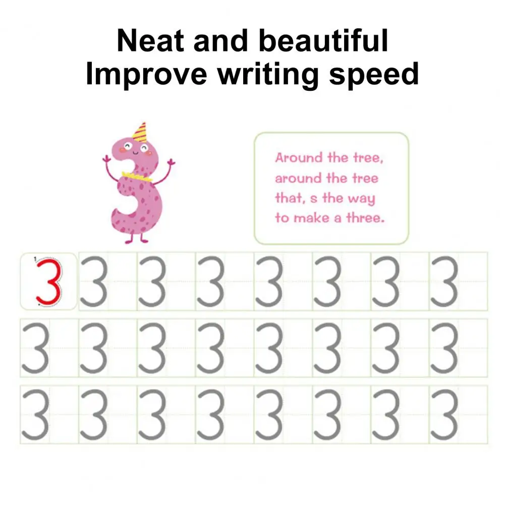 1 Set Di Quaderni Magici Giocattolo Per Bambini Scrittura Riutilizzabile Pulizia Gratuita Opzione Inglese Arabo Verison Scrittura Pratica Copia Libri