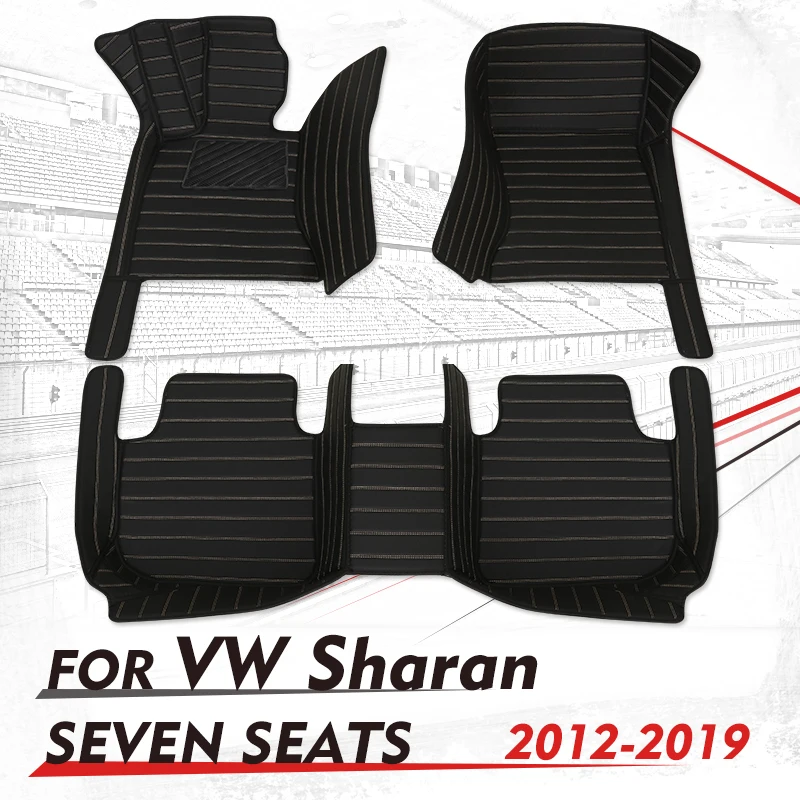 

Custom Car Floor Mats For Volkswagen Sharan（Seven Seats）2012 2013 2014 2015 2016 2017 2018 2019 Auto Foot Pads Carpet Accessorie