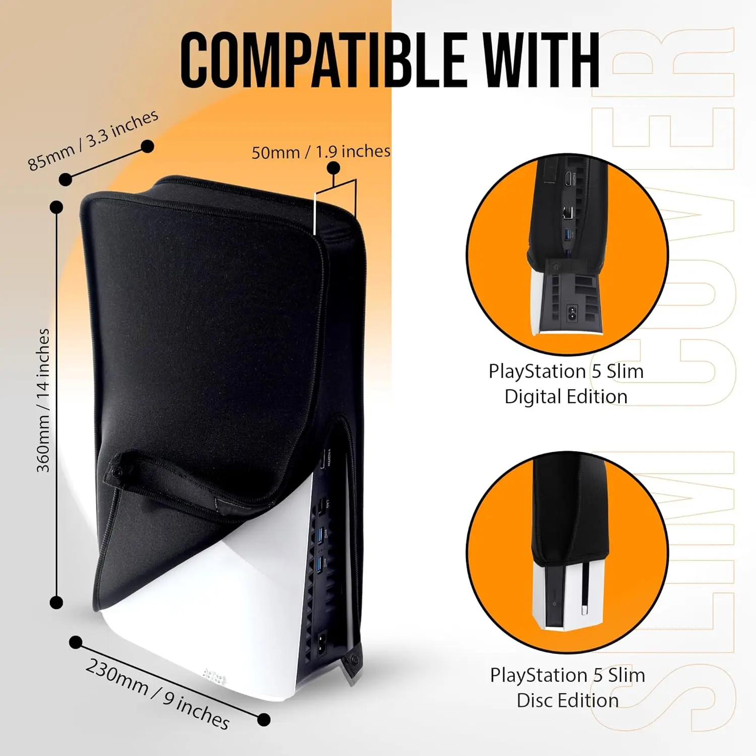 Copertura Antipolvere Per Console Sottile Ps5, Custodia Protettiva Antipolvere Per Ps5 Slim Disc Edition E Edizione Digitale